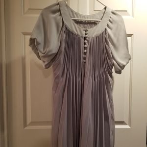 Silver 2pc puff sleeve dress